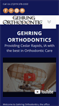 Mobile Screenshot of gehringorthodontics.com