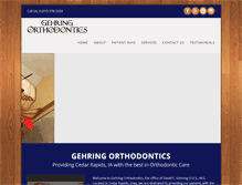 Tablet Screenshot of gehringorthodontics.com